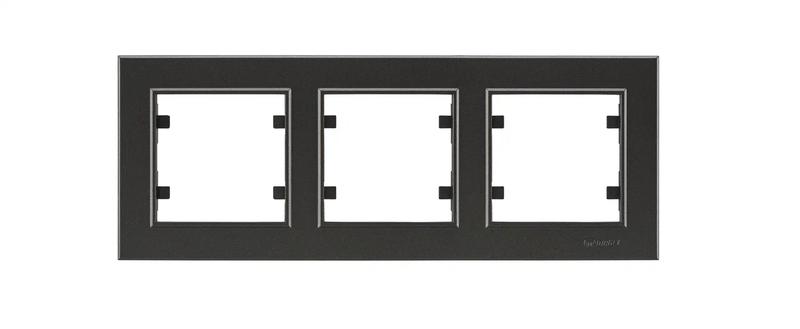 Рамка 3-м Karea горизонт. дым. металлик Makel 56050703 купить оптом выгодно Рамка 3-м Karea горизонт. дым. металлик Makel 56050703 оптом купить цена