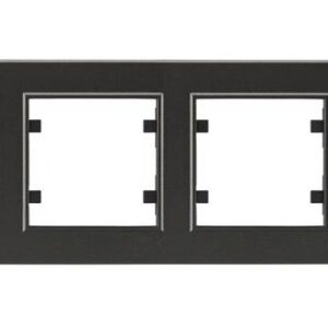 Рамка 4-м Karea горизонт. дым. металлик Makel 56050704 оптом купить цена