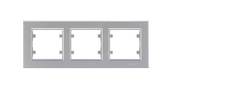 Рамка 3-м Karea горизонт. сереб. Makel 56065703 купить оптом выгодно Рамка 3-м Karea горизонт. сереб. Makel 56065703 оптом купить цена
