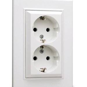 Розетка 2-я с/з СП Karea 16А IP20 бел. Makel 56001082 оптом купить цена