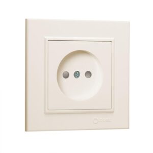 Розетка б/з (Керамика) СП Karea 16А IP20 крем. Makel 56010002 оптом купить цена