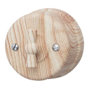 Выключатель 1-кл. ретро ABS-пластик карельская сосна Bironi B1-200-13 оптом купить цена