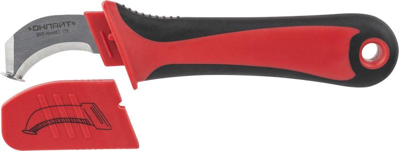 Нож диэлектрический 90 112 OHT-Nmd03-175 с увеличен. пяткой ОНЛАЙТ 90112 купить оптом выгодно Нож диэлектрический 90 112 OHT-Nmd03-175 с увеличен. пяткой ОНЛАЙТ 90112 оптом купить цена