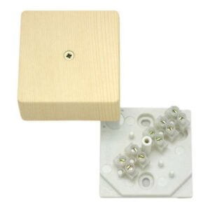 Коробка распределительная ОП 60х60х30мм с клемм. сосна HEGEL КРК2701 0201-И оптом купить цена