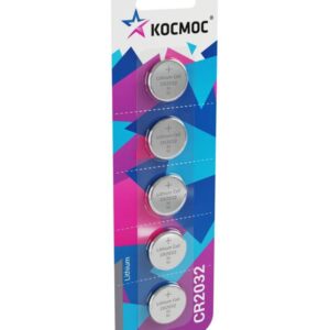 Элемент питания литиевый CR2032 5хBL (блист.5шт) КОСМОС KOC20325BL оптом купить цена