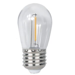 Лампа светодиодная филаментная PLED-ECO-S14 1Вт 2700К тепл. бел. CLEAR E27 для Белт-лайт JazzWay 5040625 оптом купить цена