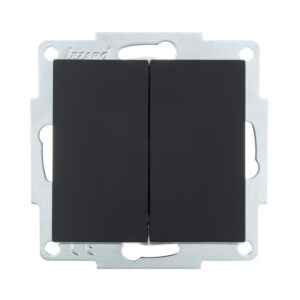 Выключатель 2-кл. СП Vesna механизм черн. бархат LEZARD 742-4288-101 оптом купить цена