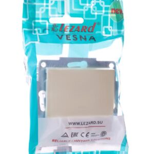 Выключатель 1-кл. СП Vesna с индикацией механизм крем. LEZARD 742-0388-111 оптом купить цена