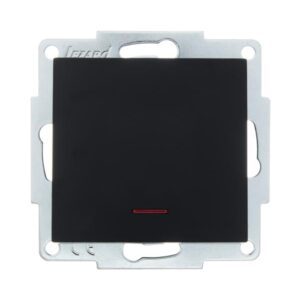Выключатель 1-кл. СП Vesna с индикацией механизм черн. бархат LEZARD 742-4288-111 оптом купить цена