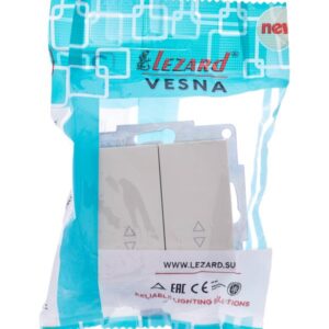 Переключатель проходной 2-кл. СП Vesna механизм крем. LEZARD 742-0388-106 оптом купить цена