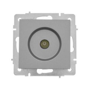 Розетка телевизионная оконечная TV 1-м СП Vesna механизм платина LEZARD 742-3588-130 оптом купить цена