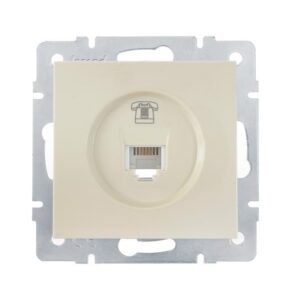 Розетка телефонная СП Vesna евро стандарт механизм крем. LEZARD 742-0388-137 оптом купить цена
