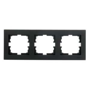 Рамка 3-местн. горизонт. VESNA черн. бархат LEZARD 742-4200-148 оптом купить цена