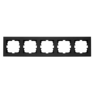 Рамка 5-местн. горизонт. VESNA черн. бархат LEZARD 742-4200-150 оптом купить цена