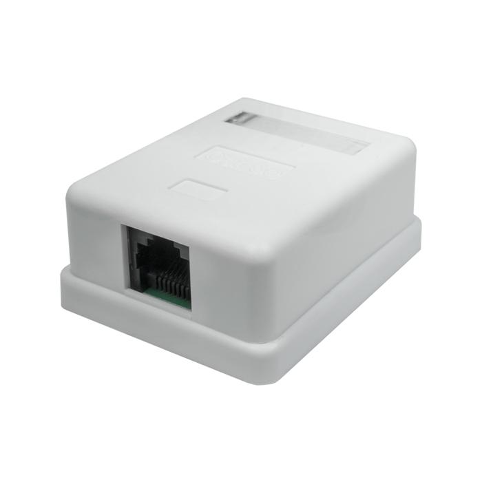 Розетка компьютерная 1-м 8P8C (RJ-45) UTP кат.5E SUPRLAN 10-0307 купить оптом выгодно Розетка компьютерная 1-м 8P8C (RJ-45) UTP кат.5E SUPRLAN 10-0307 оптом купить цена