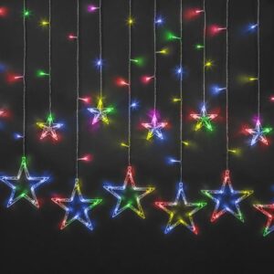 Гирлянда светодиодная "Бахрома" "Звезды" 93 678 NGF-D025-01 2.5х1м 138LED RGBY IP20 TR Navigator 93678 оптом купить цена