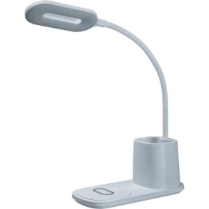 Светильник светодиодный настольный 93 269 NDF-D037-10W-MK-WH-LED 10Вт 3000/4000/6000К 140лм сенсор USB беспров. заряд. моб. устр. с подставкой для канц. на основании бел. Navigator 93269 оптом купить цена