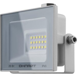 Прожектор светодиодный 90 133 OFL-20-6K-WH-IP65-LED 20Вт 6000К IP65 1600лм бел. ОНЛАЙТ 90133 оптом купить цена