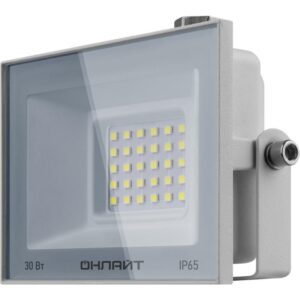 Прожектор светодиодный 90 135 OFL-30-6K-WH-IP65-LED 30Вт 6000К IP65 2400лм бел. ОНЛАЙТ 90135 оптом купить цена