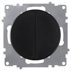 Выключатель 2-кл. СП Florence 10А IP20 механизм черн. (1E31501303) OneKeyElectro 2172822 оптом купить цена