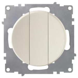 Выключатель 3-кл. СП Florence 10А IP20 механизм беж. (1E31901301) OneKeyElectro 2172803 оптом купить цена