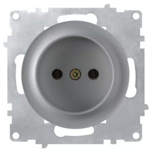 Розетка 1-м СП Florence 16А IP20 без заземл. винтов. клеммы механизм сер. (1E10301302) OneKeyElectro 2172835 оптом купить цена