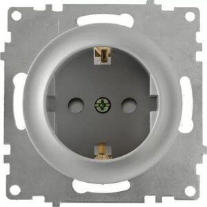 Розетка 1-м СП Florence 16А IP20 с заземл. защ. шторки винтов. клеммы механизм сер. (1E10101302) OneKeyElectro 2172833 оптом купить цена