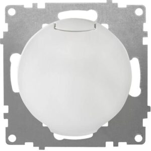 Розетка 1-м СП Florence 16А IP20 с заземл. с крышкой винтов. клеммы механизм бел. (1E10501300) OneKeyElectro 2172768 оптом купить цена