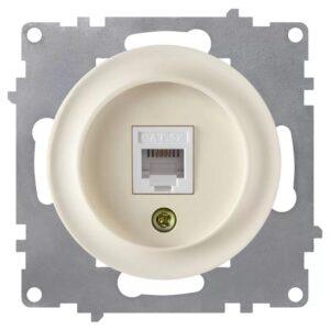 Розетка компьютерная 1-м СП Florence RJ45 кат.5E механизм беж. (1E20701301) OneKeyElectro 2172793 оптом купить цена