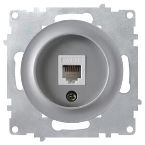 Розетка компьютерная 1-м СП Florence RJ45 кат.5E механизм сер. (1E20701302) OneKeyElectro 2172839 оптом купить цена