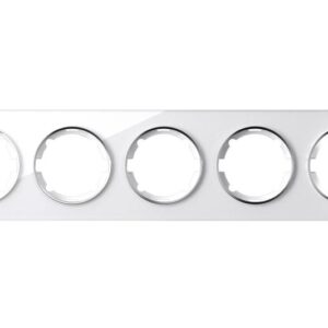 Рамка 5-м Garda горизонт. стеклянная бел. 2E52501300 OneKeyElectro 2234928 оптом купить цена