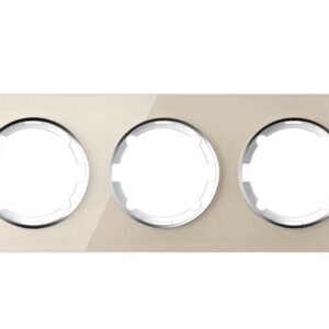 Рамка 3-м Garda горизонт. стеклянная беж. 2E52301301 OneKeyElectro 2234931 оптом купить цена