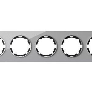 Рамка 5-м Garda горизонт. стеклянная сер. 2E52501302 OneKeyElectro 2234938 оптом купить цена