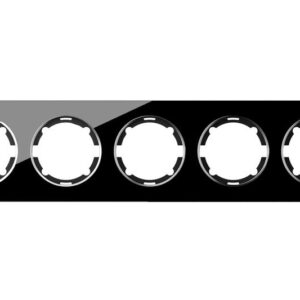 Рамка 5-м Garda горизонт. стеклянная чер. 2E52501303 OneKeyElectro 2234943 оптом купить цена