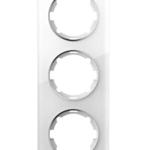 Рамка 3-м Garda вертикал. стеклянная бел. 2E52311300 OneKeyElectro 2234945 оптом купить цена