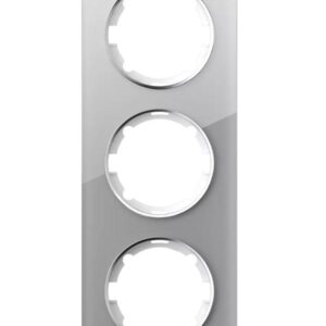 Рамка 3-м Garda вертикал. стеклянная сер. 2E52311302 OneKeyElectro 2234949 оптом купить цена