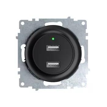 Розетка USB 2-м СП Florence 16А IP20 с подсветкой механизм черн. (1E10351303) OneKeyElectro 2260092 купить оптом выгодно Розетка USB 2-м СП Florence 16А IP20 с подсветкой механизм черн. (1E10351303) OneKeyElectro 2260092 оптом купить цена