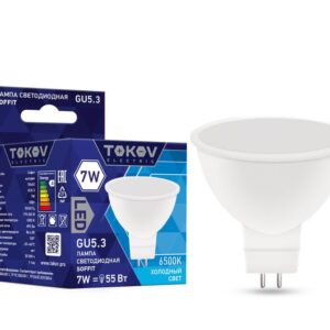 Лампа светодиодная 7Вт Soffit 6500К GU5.3 176-264В TOKOV ELECTRIC TKE-MR16-GU5.3-7-6.5K оптом купить цена