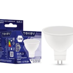 Лампа светодиодная 10Вт Soffit 4000К GU5.3 176-264В TOKOV ELECTRIC TKE-MR16-GU5.3-10-4K оптом купить цена