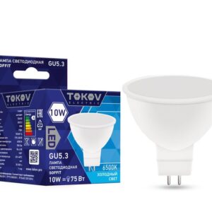 Лампа светодиодная 10Вт Soffit 6500К GU5.3 176-264В TOKOV ELECTRIC TKE-MR16-GU5.3-10-6.5K оптом купить цена