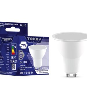 Лампа светодиодная 7Вт Soffit 4000К GU10 176-264В TOKOV ELECTRIC TKE-MR16-GU10-7-4K оптом купить цена
