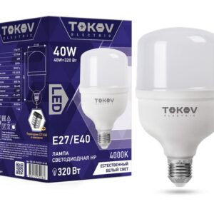 Лампа светодиодная 40Вт HP 4000К Е40/Е27 176-264В TOKOV ELECTRIC TKE-HP-E40/E27-40-4K оптом купить цена