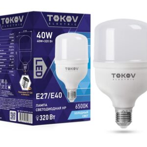 Лампа светодиодная 40Вт HP 6500К Е40/Е27 176-264В TOKOV ELECTRIC TKE-HP-E40/E27-40-6.5K оптом купить цена