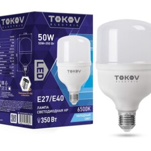Лампа светодиодная 50Вт HP 6500К Е40/Е27 176-264В TOKOV ELECTRIC TKE-HP-E40/E27-50-6.5K оптом купить цена