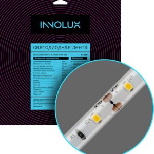 Лента светодиодная 93 526 СДЛ-2835CW60-4.8-CRI80-IP65-24V (уп.5м) INNOLUX 93526 оптом купить цена