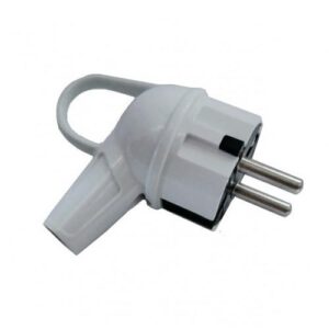 Вилка электрическая с заземл. 16А 220В бел. с кольцом Makel 10037 оптом купить цена