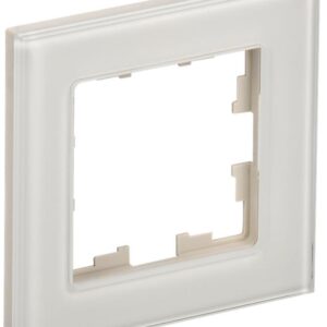 Рамка 1-м BRITE РУ-1-2-БрВа стекло ванильн. IEK BR-M12-G-K10 оптом купить цена