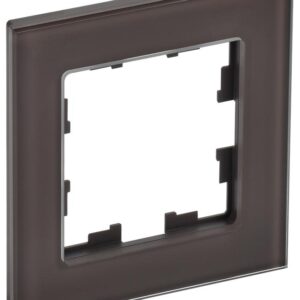 Рамка 1-м BRITE РУ-1-2-БрТБ стекло темн. бронза IEK BR-M12-G-K45 оптом купить цена