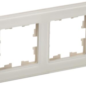 Рамка 2-м BRITE РУ-2-2-БрВа стекло ванильн. IEK BR-M22-G-K10 оптом купить цена