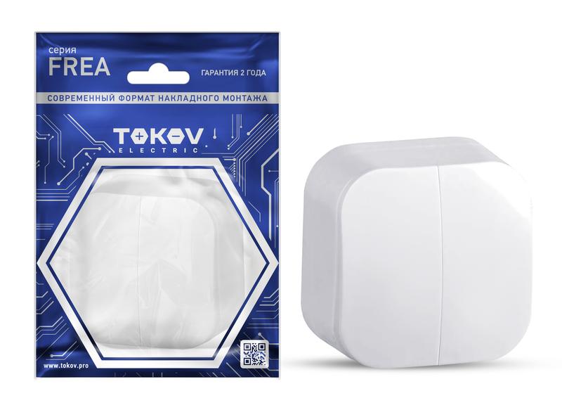 Выключатель 2-кл. ОП Frea 10А IP20 250В АБС-пластик бел. TOKOV ELECTRIC TKE-FR-V2-C01 купить оптом выгодно Выключатель 2-кл. ОП Frea 10А IP20 250В АБС-пластик бел. TOKOV ELECTRIC TKE-FR-V2-C01 оптом купить цена